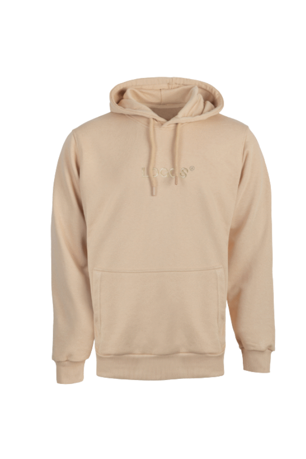 Beżowa bluza męska z kapturem LOGOS nieocieplana ®