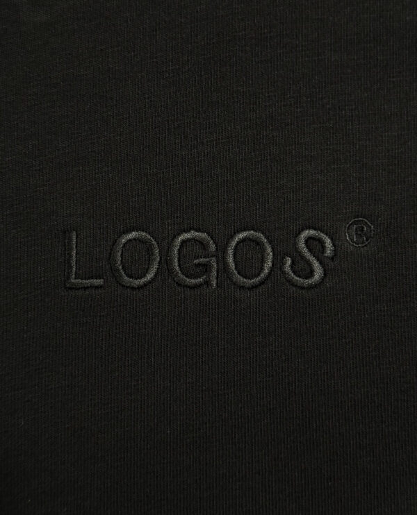 Czarna koszulka damska oversize LOGOS ® - obrazek 2