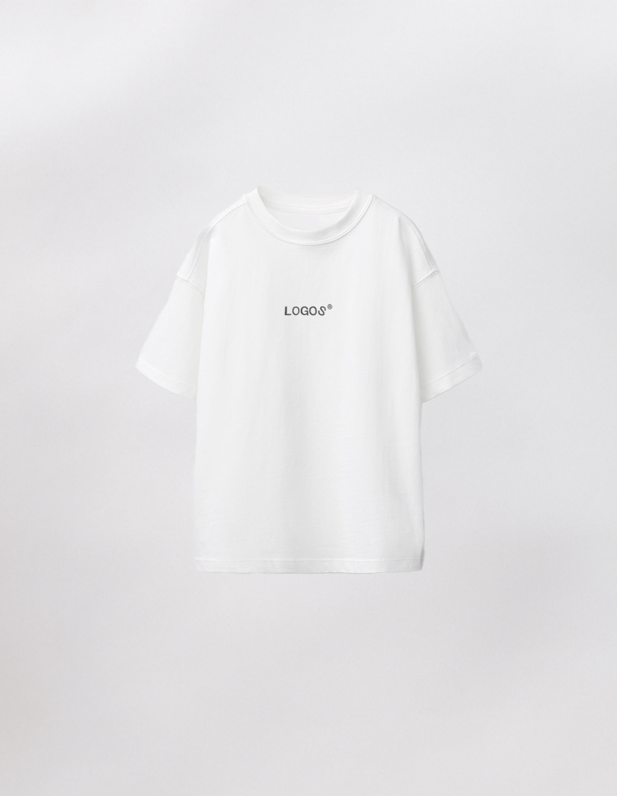 Koszulka damska oversize biała LOGOS (black)